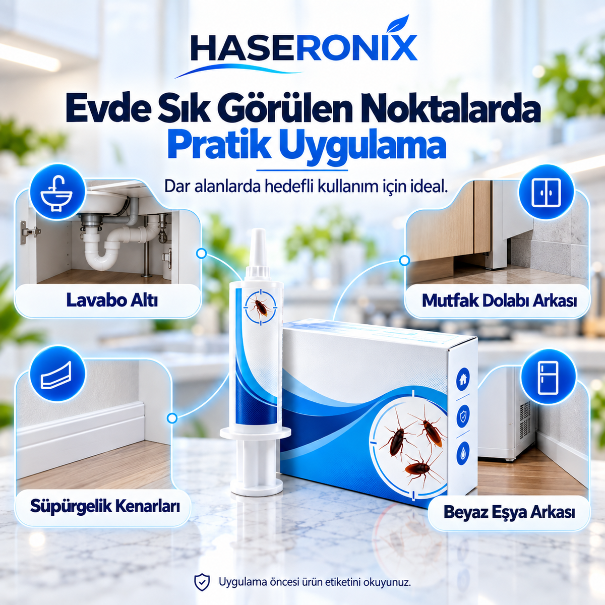HASERONIX Hamam Böceği Jeli 20 g – Noktasal Uygulama